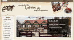 Desktop Screenshot of ljubekov-gaj.com