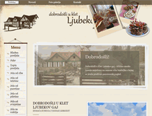 Tablet Screenshot of ljubekov-gaj.com